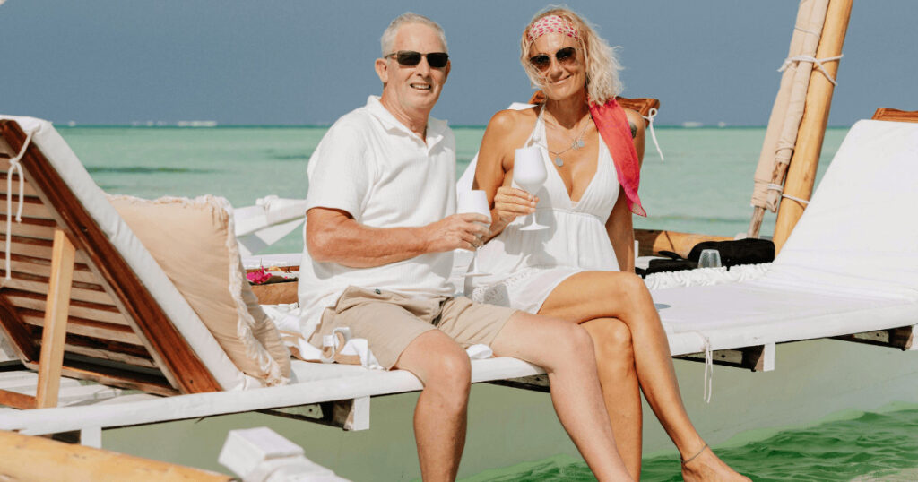 Romantic private sunset dhow cruise in Zanzibar honeymoon
