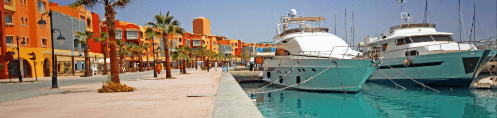 Hurghada Red Sea coast at sunrise — best Hurghada experiences and travel tips for first-time travelers visiting Egypt.