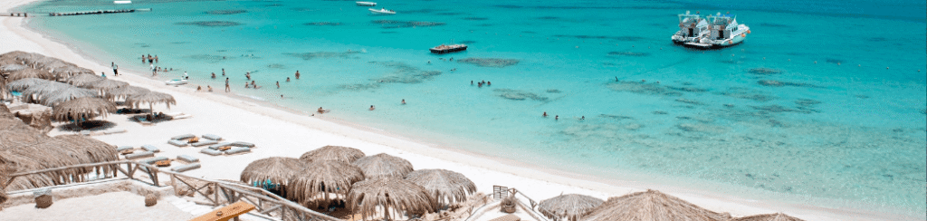Egypt beach tips: stunning aerial view of Red Sea beaches with turquoise water, one of the best beaches in Egypt for travel