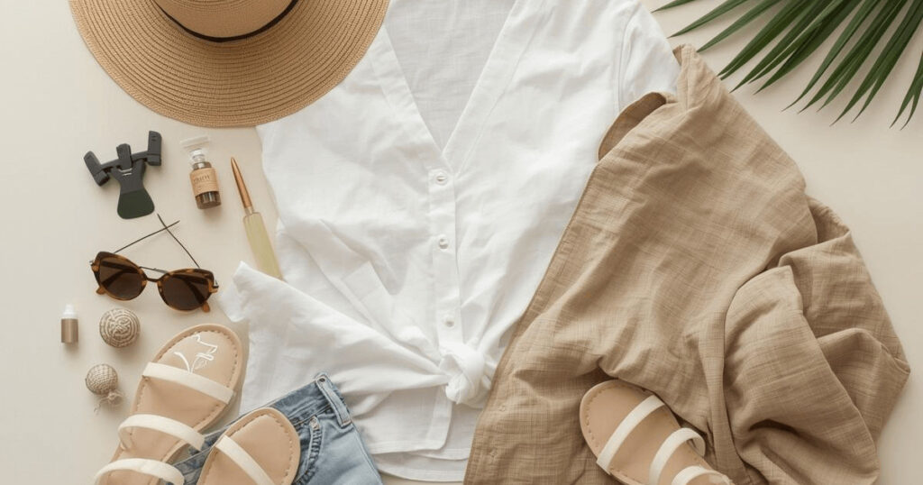 What to pack for a Dominican Republic vacation — breathable linens, sandals and a light rain jacket for the tropics.