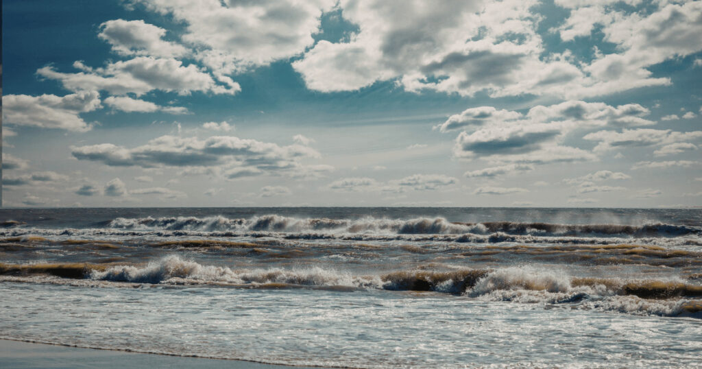 Hurricane season in the Dominican Republic with calm Caribbean beach conditions